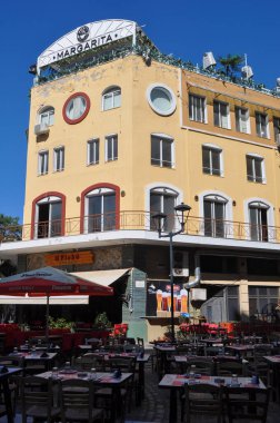 SALONIKI, GREECE - CIRCA AĞUSTOS 2019: Ladadika Bölgesi