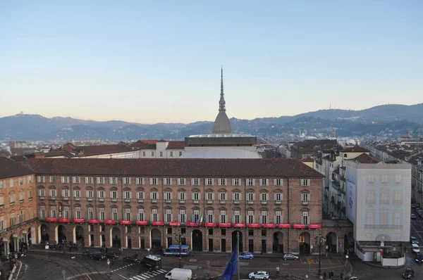 Turin Italie Circa Décembre 2019 Vue Aérienne Ville — Photo