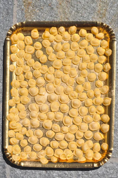 Orecchiette Comida Tradicional Italiana Pasta Región Apulia —  Fotos de Stock