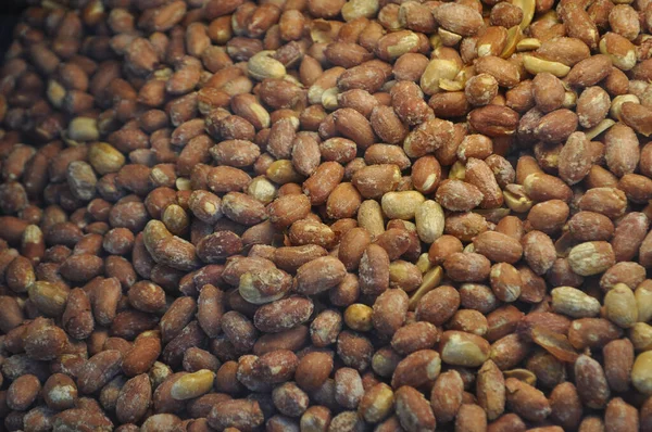 Peanuts Arachis Hypogaea Dried Fruit Food Useful Background — Stock Photo, Image