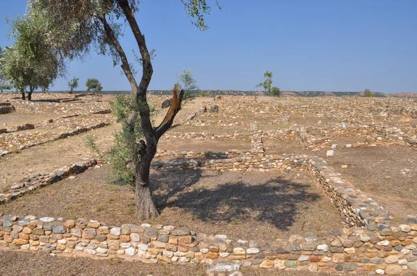 Ruïnes Van Oude Stad Olynthus Chalkidiki Griekenland — Stockfoto