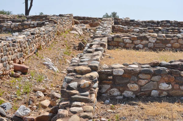 Yunanistan Chalkidiki Kentindeki Antik Olimpos Kentinin Kalıntıları — Stok fotoğraf