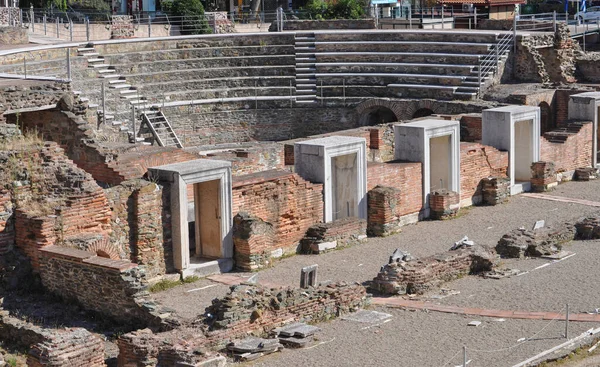 Fórum Romano Antigo Salónica Grécia — Fotografia de Stock