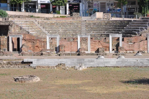 Thessaloniki Greece Circa Ağustos 2019 Antik Roma Forumu — Stok fotoğraf