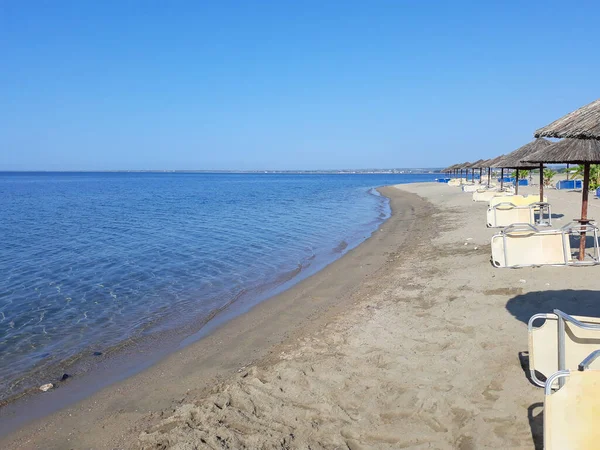 Yunanistan Chalkidiki Kentinde Skala Gerakini Plajı Manzarası — Stok fotoğraf
