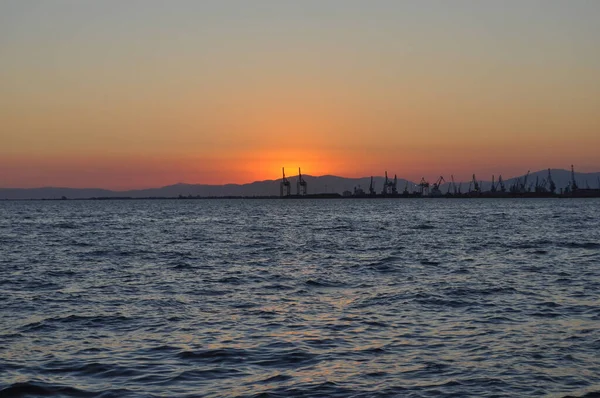 Blick Auf Das Meer Thessaloniki Griechenland — Stockfoto