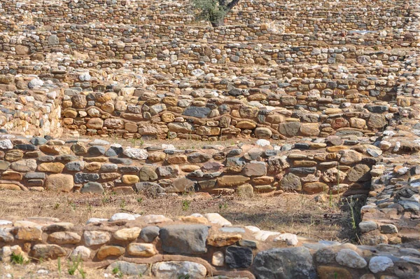 希腊Chalkidiki的Olynthus古城的废墟 — 图库照片