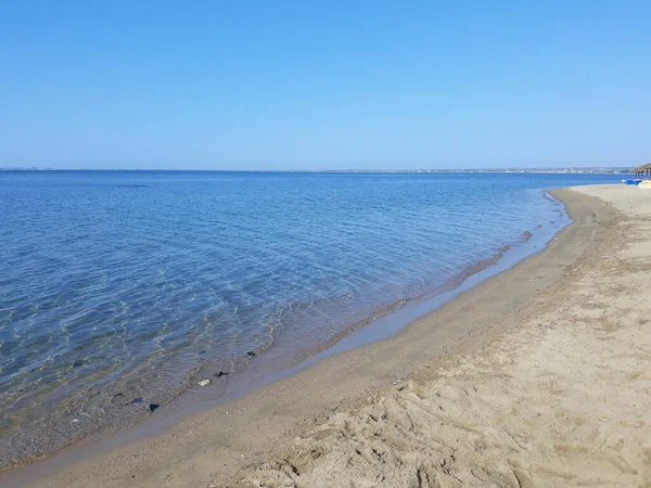 Vista Praia Skala Gerakini Chalkidiki Grécia — Fotografia de Stock