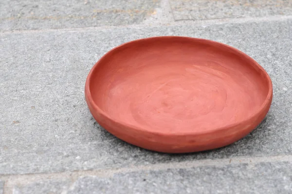 シジラタ Terra Sigillata として知られる光沢のある赤い表面を持つ古代ローマの陶器 — ストック写真