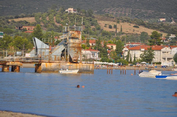 Chalkidiki Řecko Circa August 2019 Pohled Pláž — Stock fotografie