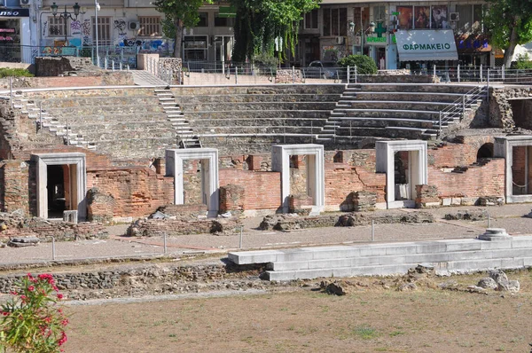 Thessaloniki Greece Circa Ağustos 2019 Antik Roma Forumu — Stok fotoğraf