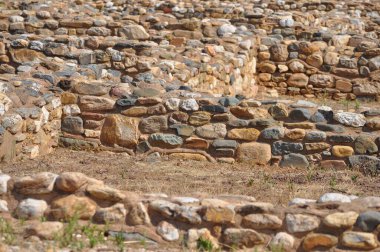 Yunanistan 'ın Chalkidiki kentindeki antik Olimpos kentinin kalıntıları