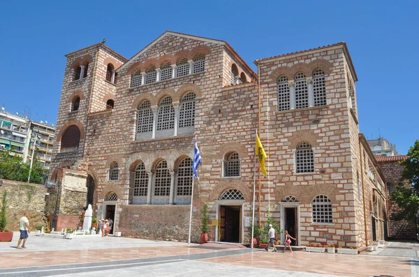 Thessaloniki Grekland Circa August 2019 Kyrkan Saint Demetrius — Stockfoto