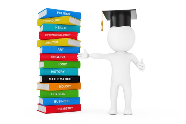 Caminho Para Conhecimento Educação Leitura Conceito Pessoa Cap Graduação Perto — Fotografia de Stock
