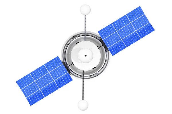 Modern World Global Navigation Satelite White Background Rendering — Stock Photo, Image
