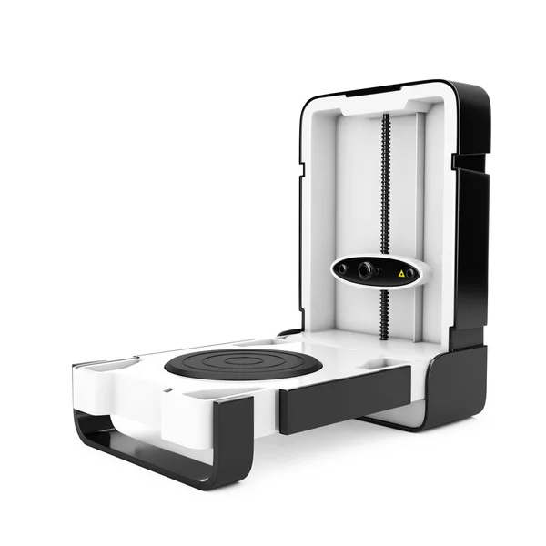 Free Standing Modern Desktop Home Scanner Hvit Bakgrunn Rendering – stockfoto