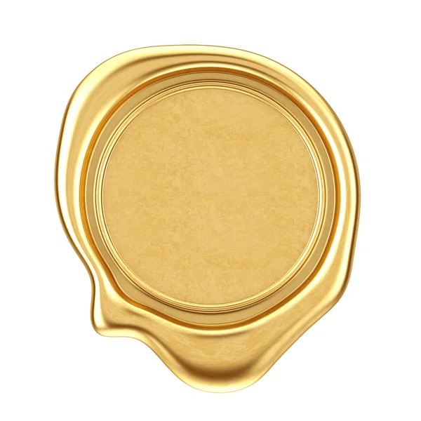 Selo Cera Dourada Com Espaço Branco Para Seu Design Fundo — Fotografia de Stock