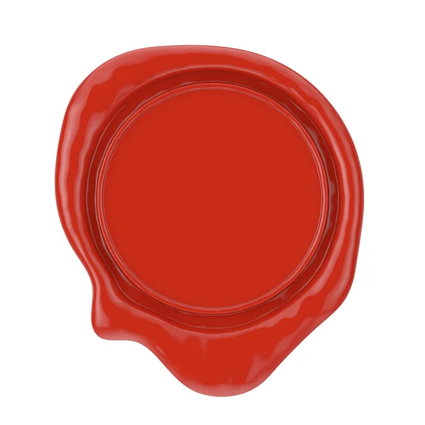 Red Wax Seal Con Spazio Vuoto Vostro Disegno Uno Sfondo — Foto Stock