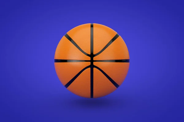 Bola de basquetebol laranja. Renderização 3d — Fotografia de Stock