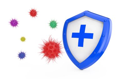Antiviral Kavram. Antibakteriyel veya Anti Virüs Kalkanı Korumalı 