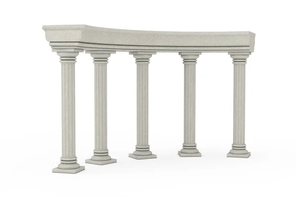 Ancienne colonne grecque classique Arc. Rendu 3d — Photo