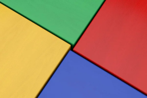 Fondo de bloque de cubo multicolor de madera abstracto. Renderizado 3d —  Fotos de Stock