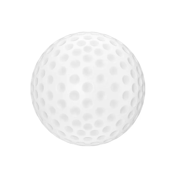 Una pelota de golf blanca. Renderizado 3d —  Fotos de Stock