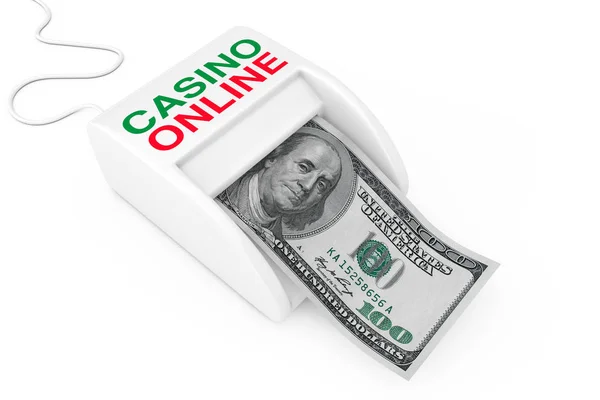 Geld verdienen mit Online-Casino-Konzept. Money Maker Online Casino — Stockfoto