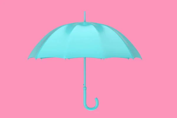 Синий современный зонтик. 3D-рендеринг — стоковое фото