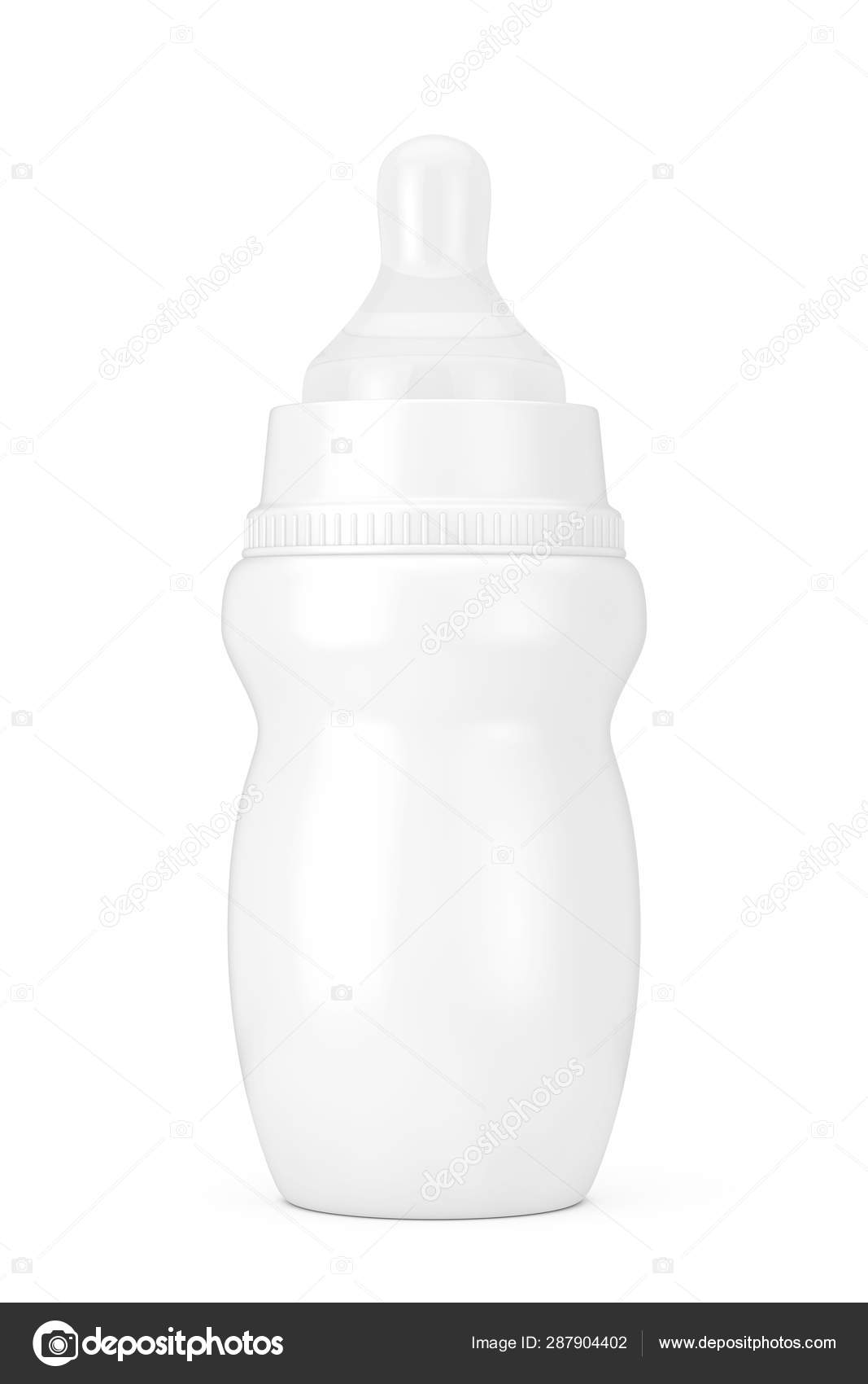 Download Empty Blank Baby Milk Bottle With Pacifier In Clay Style Mock Up Stock Photo Image By C Doomu 287904402