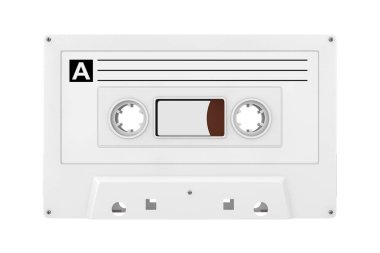 Eski Vintage ses kaseti Clay Style mock up. 3D render
