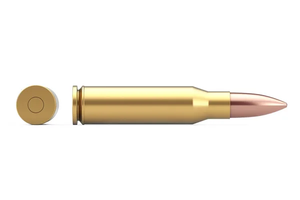 Αυτόματα τουφέκια 7,62 mm διαμετρήματος μεταλλική σφαίρα. Απόδοση 3D — Φωτογραφία Αρχείου