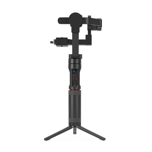 DSLR or Video Camera Gimbal Stabilization Tripod System. 3d Rend — Stock Photo, Image