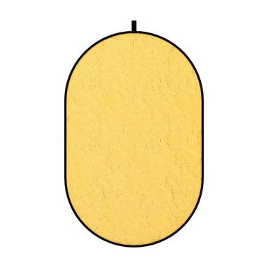 Fotograpik Altın Disk Işık Reflektör Difüzör Ekran. 3d Rend