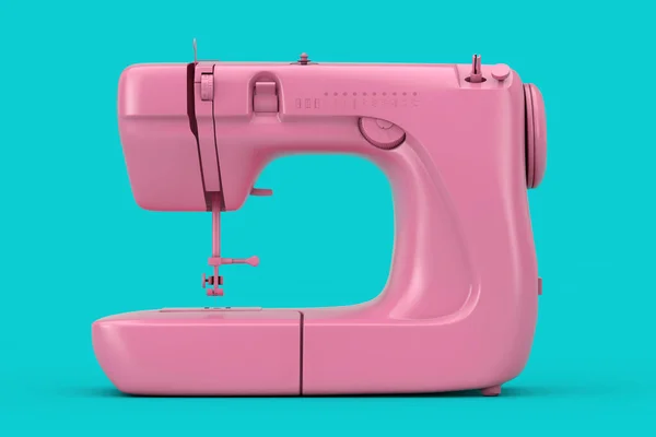 Moderna máquina de coser rosa Duotone. Renderizado 3d — Foto de Stock