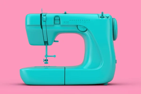 Moderna máquina de coser azul Duotone. Renderizado 3d — Foto de Stock