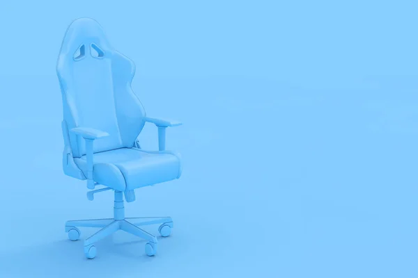 Sillón Profesional Para Juegos Ordenador Azul Moderno Como Estilo Duotone — Foto de Stock