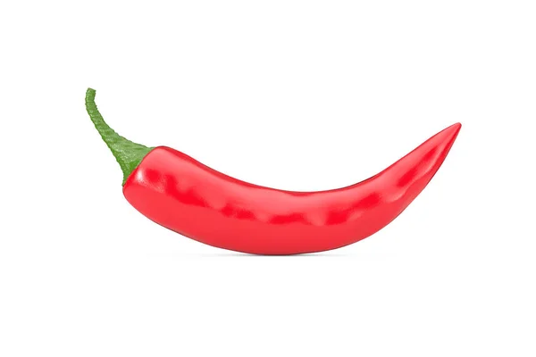 Red Chili Pepper Bílém Pozadí Vykreslování — Stock fotografie