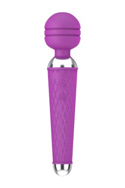 Lilac Dildo Vibrator Sex Toy on a white background. 3d Rendering