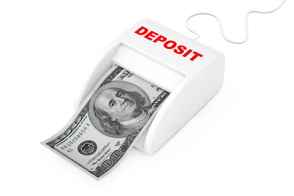 Verdienen Sie Geld Mit Deposit Concept Money Maker Deposit Machine — Stockfoto