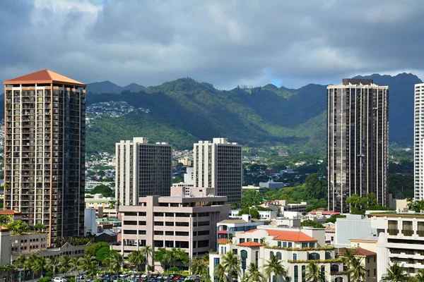 Oahu, Hawaii Honolulu şehrin muhteşem manzarası