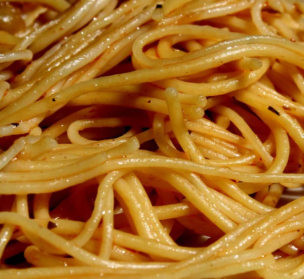 Pasta Italiana Espaguetis Italiana Cocida —  Fotos de Stock