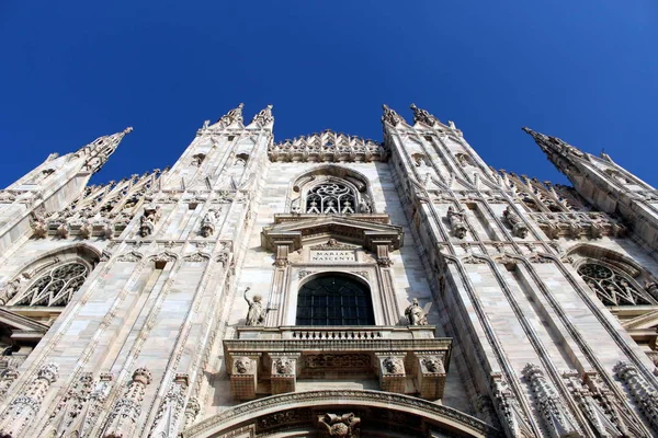 Facade Milano Cathedral Duomo Stock Picture