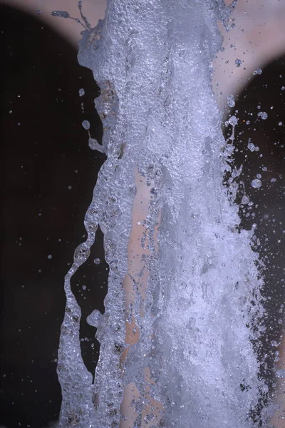 Textura Gotas Água Fonte Respingo Água Fonte — Fotografia de Stock