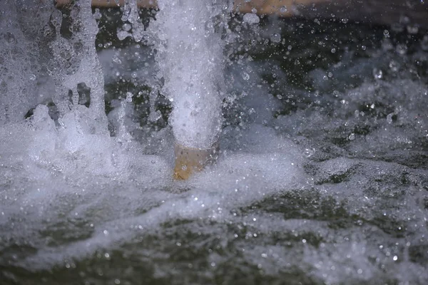 Textura Gotas Agua Fuente Salpicadura Agua Fuente — Foto de Stock