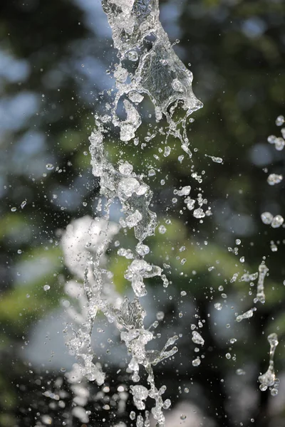 Textura Gotas Agua Fuente Salpicadura Agua Fuente — Foto de Stock