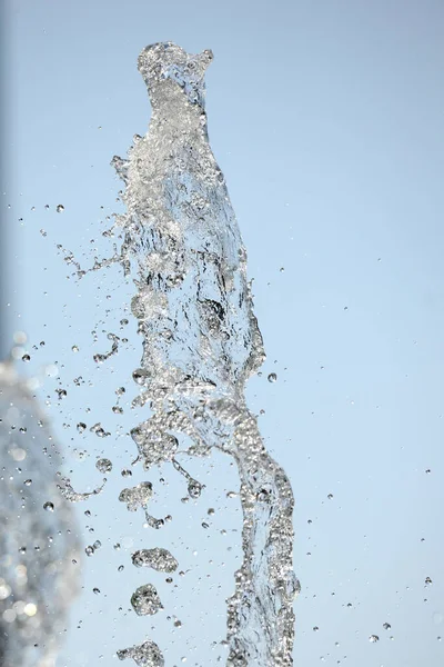 Textura Gotas Agua Fuente Salpicadura Agua Fuente — Foto de Stock