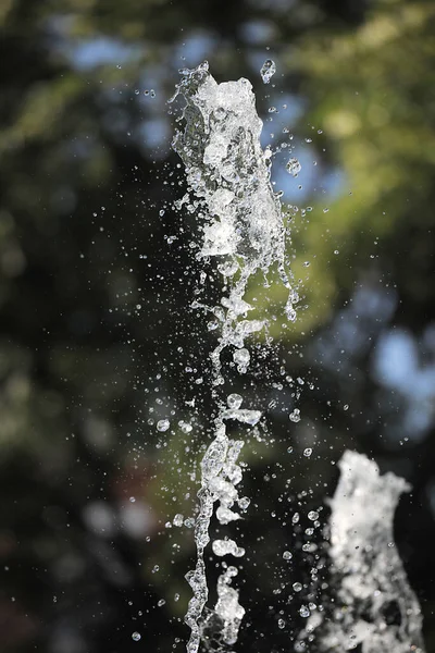 Textura Gotas Agua Fuente Salpicadura Agua Fuente — Foto de Stock