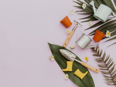 Ping arka plan düz yatıyordu Bahçe öğeler. 