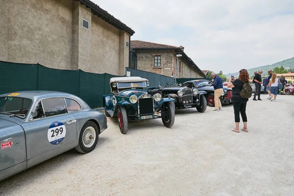 Brescia Italy 2018 Mille Miglia Village Famous Italian Historical Race — стоковое фото